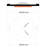 Sc Audio Replacment Diaphragm LP-0045 Titanium VC 44.4mm 8ohm Kapton SV